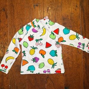 Hanna Andersson Multicolor Fruit Print Swim Top